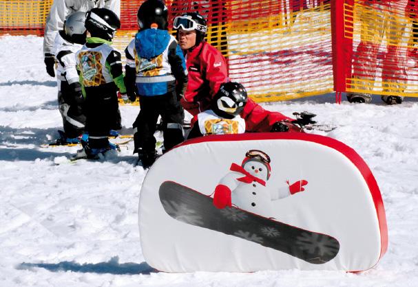 Safety of the products are their big advantage they rotate when hit by a skier/ snowboarder.