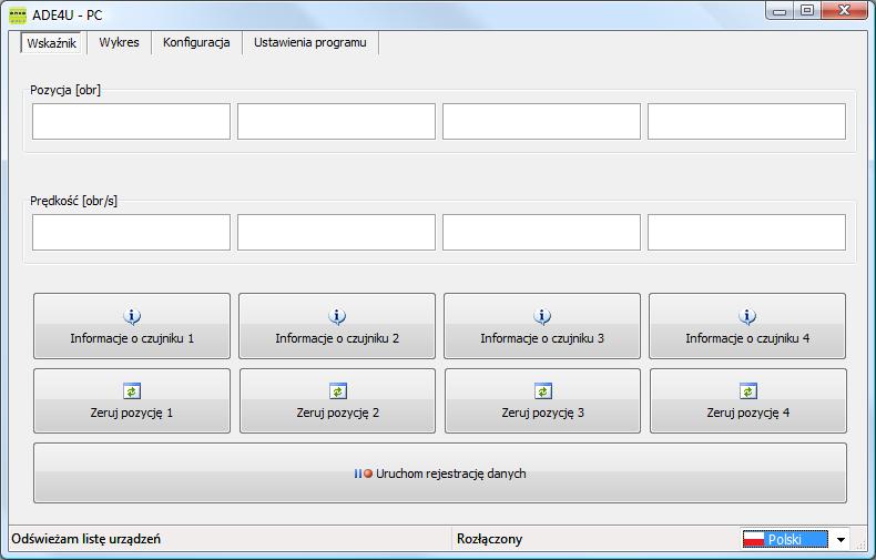 csv (odczytywanym przez Excel) lub *.txt, a także na konfigurację urządzenia. Komunikacja odbywa się za pomocą łącza USB.
