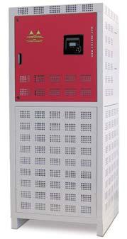 Dane techniczne: - regulator współczynnika mocy Computer MAX P&P lub Computer Smart III, - trójfazowe kondensatory w cylindrycznej aluminiowej obudowie, seria CLZ, 440 V / 50 Hz, - trójfazowe