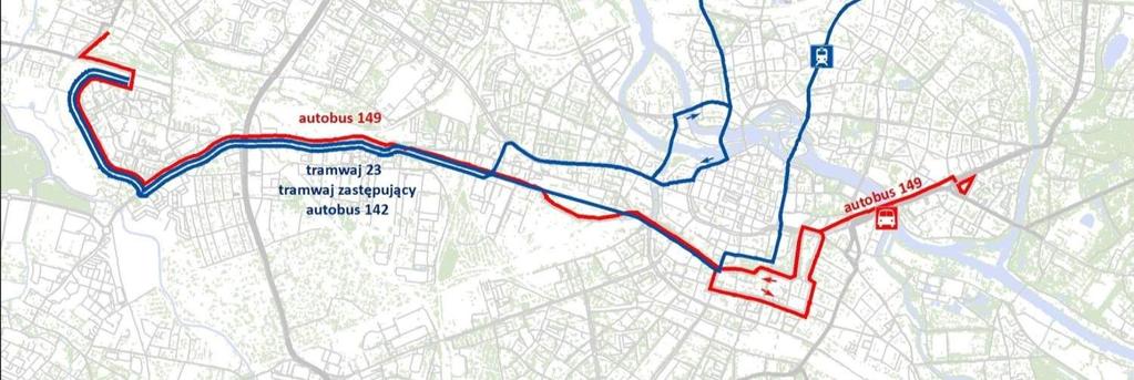 Robotniczej na Nowy Dwór oraz nową linię tramwajową zastępującą