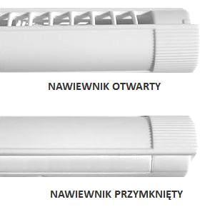 Nawiewnik okienny - wymiary 340x25x27mm - kolor biały -