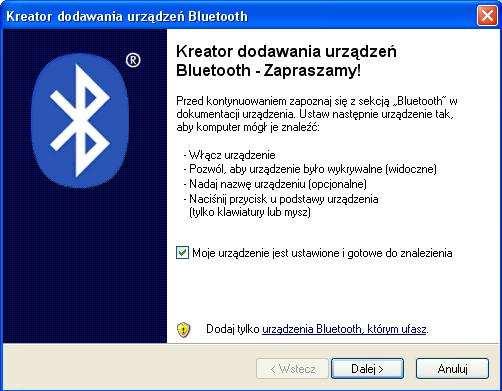 W kolejnym oknie (Rysunek ) należy zaznaczyć opcję Moje urządzenie jest ustawione i gotowe do