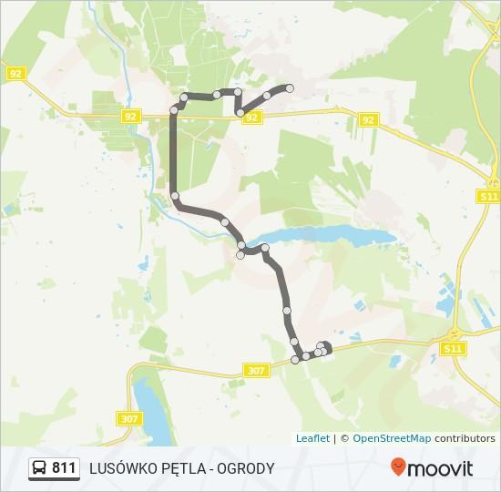 Kierunek: Tarnowo Pdg/Centrum 19 przystanków WYŚWIETL ROZKŁAD JAZDY LINII Rozkład jazdy dla: autobus 811 Rozkład jazdy dla Tarnowo Pdg/Centrum Sierosław/Działki Bukowska, Poland Sierosław/Prosta 14