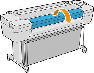 Papier jest obcinany po zakończeniu drukowania Domyślnie drukarka obcina papier, gdy upłynie czas schnięcia. Zobacz Zmiana czasu schnięcia na stronie 40. Można wyłączyć obcinarkę.