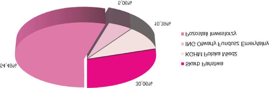 5. AKCJE I AKCJONARIAT 5.1. Struktura akcjonariatu Na dzieñ 31 grudnia 2017 r.