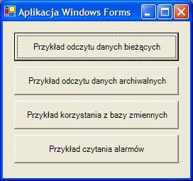dokumentacja AsixConnect5 Przykłady 12.10. Serwery.NET 12.10.1. Serwery.NET Przykłady wykorzystania serwerów.net znajdują się w podkatalogu AC4Przyklady\Serwery.NET. W podkatalogu WindowsForm znajduje się aplikacja typu Windows Forms w wersji językowej C#.