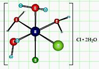 niebieskozielony chlorek pentaakwachlorochromu()
