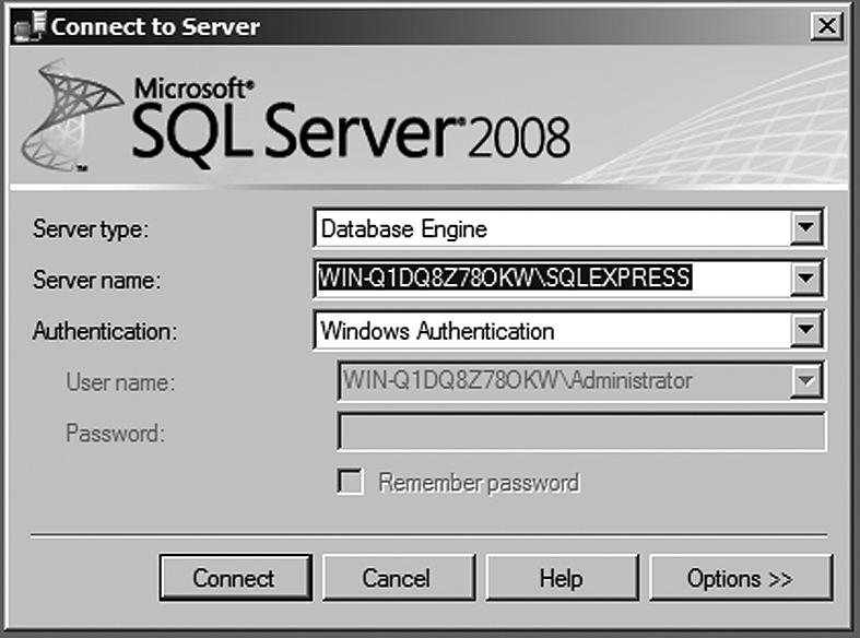 < 30 > Informatyka + Po nawiązaniu połączenia w oknie Object Explorera powinniśmy zobaczyć drzewo, za którego pomocą można zarządzać bazami danych jak i samym SQL Serverem.