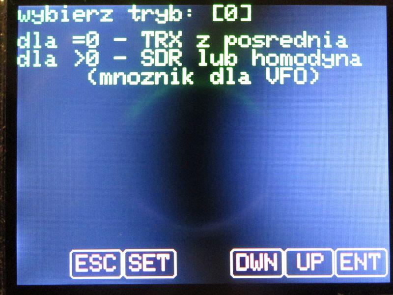 A tu konfiguracja na KF: Po konfiguracji pasm, naciskamy klawisz ESC (w oknie głównym SET).