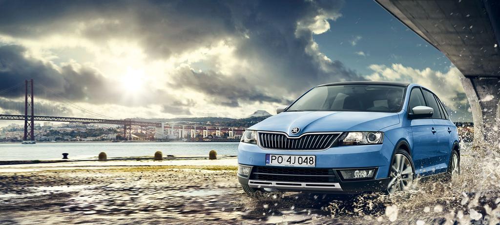 ŠKODA RAPID SPACEBACK SCOUTLINE ROK MODELOWY 2016 upust 4500 zł* i pakiet ubezpieczeń już od 590 zł** ŠKODA Rapid ScoutLine jak w ABONAMENCIE Już od 621 zł/mc*** www.skoda-auto.pl/rapidspaceback 1.