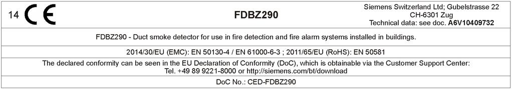 Wymiary Dane techniczne Obudowa kanałowej czujki dymu Materiał Kategoria ochrony (IEC60529) Kolor Czujka dymu/gniazdo czujki Kompatybilność Rura powietrzna Dopuszczalna prędkość powietrza