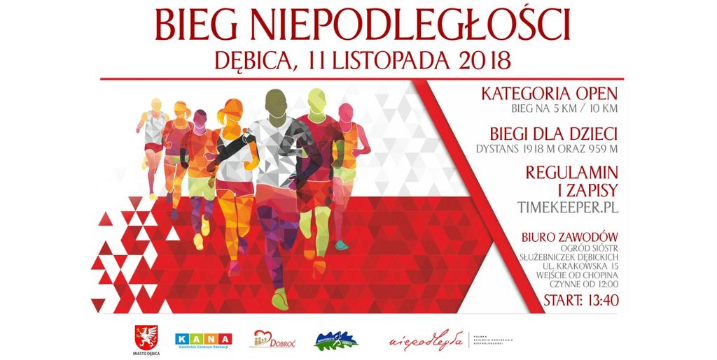 2018-11-11, Dębica Bieg 5 KM 1 264 Michał Opaliński M 16-29 (1.) Pustynia Klub Biegacza Maratończyk Dębica 20:55 20:57 M (1) 2 263 Tomasz Olszewski M 40-49 (1.
