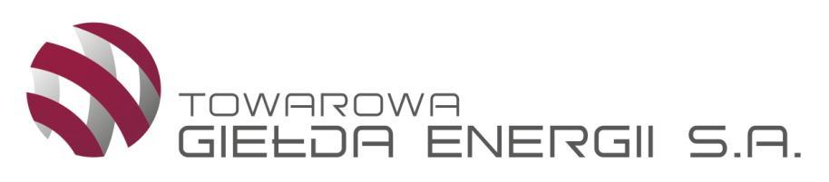 Warunki obrotu dla programu instrumentów terminowych na energię elektryczną, miesięcznych w godzinach od 7 do 22 w dni robocze.