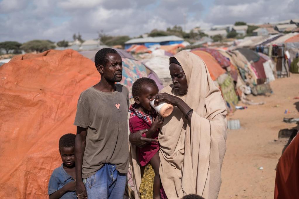 Somalia, Obóz osób wewnętrznie przemieszczonych, 2017. Fot. Maciej Moskwa Sytuacja w Somalii jest bardzo niestabilna.