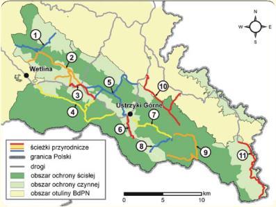 Mapa przyrodniczo-turystyczna z