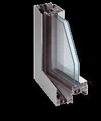 możliwość budowy konstrukcji dwukolorowych: profile mogą mieć inny kolor od strony zewnętrznej i inny od strony wewnętrznej, - montaż w zabudowie indywidualnej lub w fasadach aluminiowych.