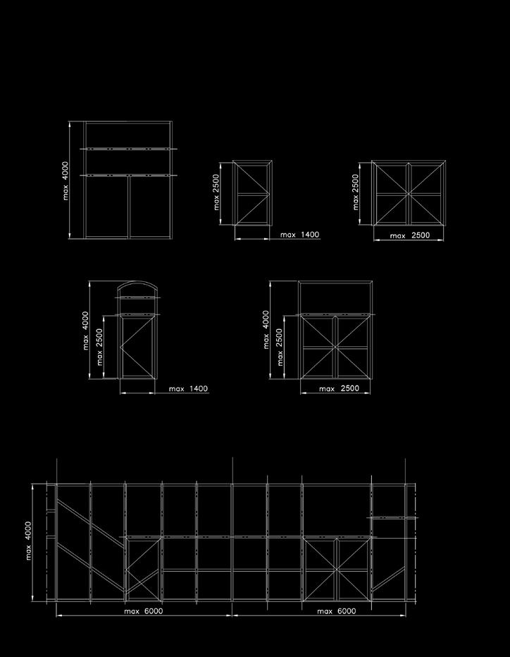 Maksymalne wymiary segmentów ścianek.