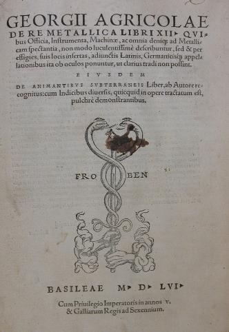 Historia geologii, XVI-XVII wiek (epoka Da Vinci, Kopernika, Lutra i Odsieczy Wiedeńskiej (1683) Bauer Georg (Georgius Agricola)