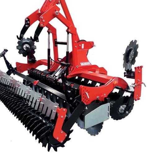 tines with stepples working dept regulation - Bar cage roller with bearings in front - Hydrolift - Regulated footers seed drill - Roller