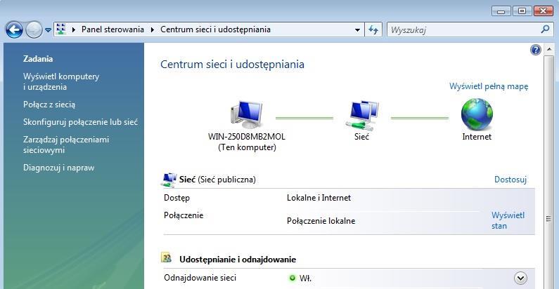 5.0 6.3.2.8 Laboratorium - Konfiguracja karty sieciowej z wykorzystaniem protokołu DHCP w systemie Vista Wprowadzenie Wydrukuj i uzupełnij to laboratorium.