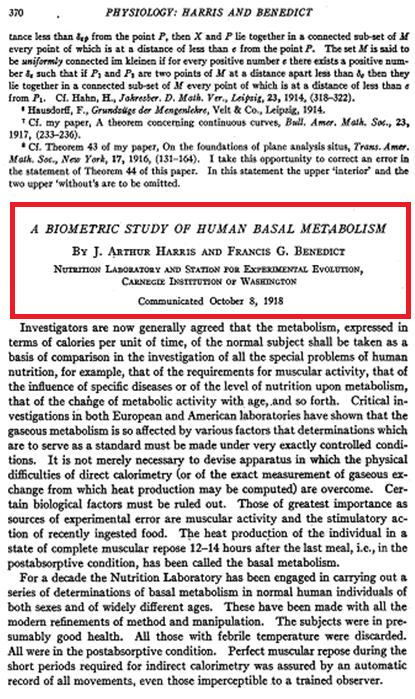 Równanie Harrisa-Benedicta (1918r.) BEE basal energy expenditure Mężczyźni: BEE (kcal/24 godz.