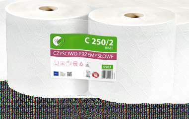 CZYŚCIWO Industrial roll ZASTOSOWANIE W BRANŻACH: USEFUL FOR: ATEST: CERTIFIED: Przemysł Industry Rolnictwo Agriculture SUROWIEC produkt: 2066,