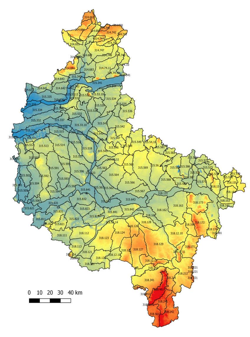 Położenie fizycznogeograficzne obszaru badań Kod mezoregionu Mezoregion Nazwa mezoregionu 315.51 Pojezierze Poznańskie Kod mikroregionu 315.