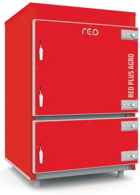 RED PLUS AGRO 100 kw RED PLUS AGRO 30-100 kw Kotły do spalania słomy w kostkach lub belach z automatyką i wentylatorem nominalna [kw] Zakres mocy [kw] RED PLUS AGRO 30 30 10-30 11 270,00 13 862,10