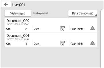 5. Drukowanie Używanie funkcji Obsługi szybkiego wydruku Szybkie aplikacje zainstalowane na urządzeniu pozwalają na używanie niektórych funkcji drukarki z jednego ekranu.