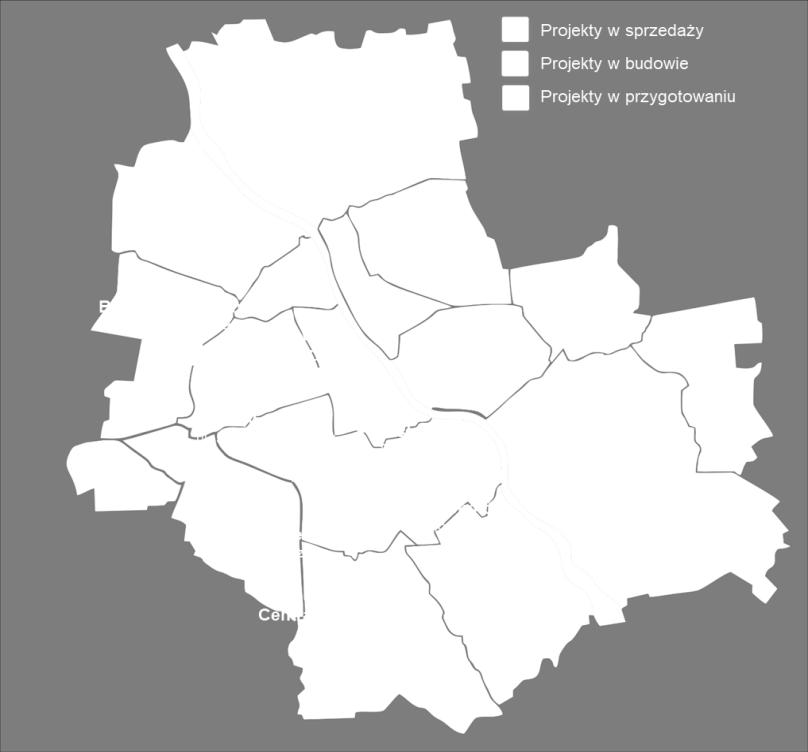 SKONSOLIDOWANE SPRAWOZDANIE FINANSOWE ZA I KWARTAŁ 2017 R. 3.2. SEGMENT DEWELOPERSKI Marvipol jest jednym największych warszawskich deweloperów.