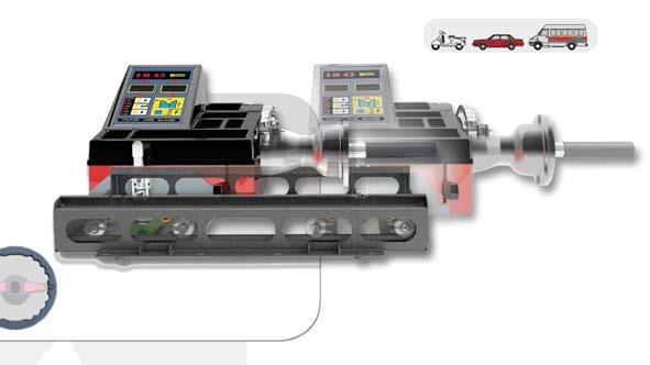 EM9280 CompactLine Wyważarka z monitorem LCD, automatycznym wprowadzeniem danych, z   EM