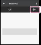 4 Dotknij opcji []. Zostanie odtworzona wskazówka głosowa Bluetooth connected (Nawiązano połączenie Bluetooth). Wskazówka Powyższy opis to przykładowa procedura.