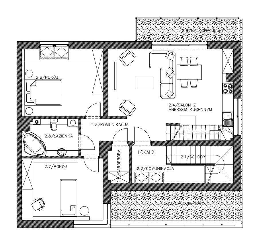 Segment 5 8 Apartament Piętro pierwsze Apartament Lp.