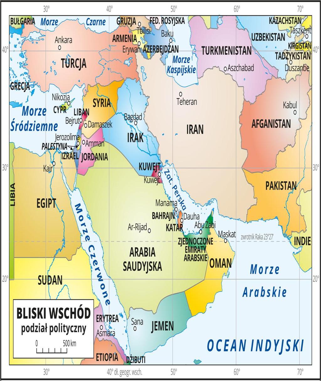 Bliski Wschód odgrywa duże znaczenie gospodarcze i strategiczne. LEŻY NA SKRZYŻOWANIU TRZECH KONTYNENTÓW: EUROPY, AZJI I AFRYKI.
