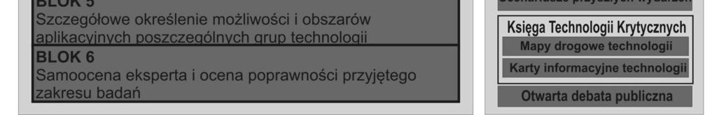 W wyniku przeprowadzonych prac wyłoniono w ramach 14 zakresów tematycznych po 10 technologii krytycznych, b d cych priorytetowymi technologiami in ynierii powierzchni materiałów o najlepszych