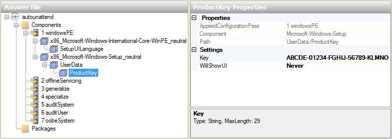 klucz produktu Windows 7 dostarczone przez instruktora.