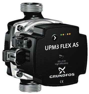 Pompa Grundfos UPM3 FLEX AS Zakres możliwości pompy UPM3: