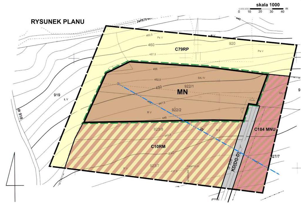 Zmiana miejscowego planu zagospodarowania przestrzennego Gminy Tymbark Plan 5 Wieœ Tymbark - dzia³ki nr 922/1 i 922/2 Za³¹cznik Nr 5 do Uchwa³y Nr XVII/110/08 Rady Gminy Tymbark z dnia 13