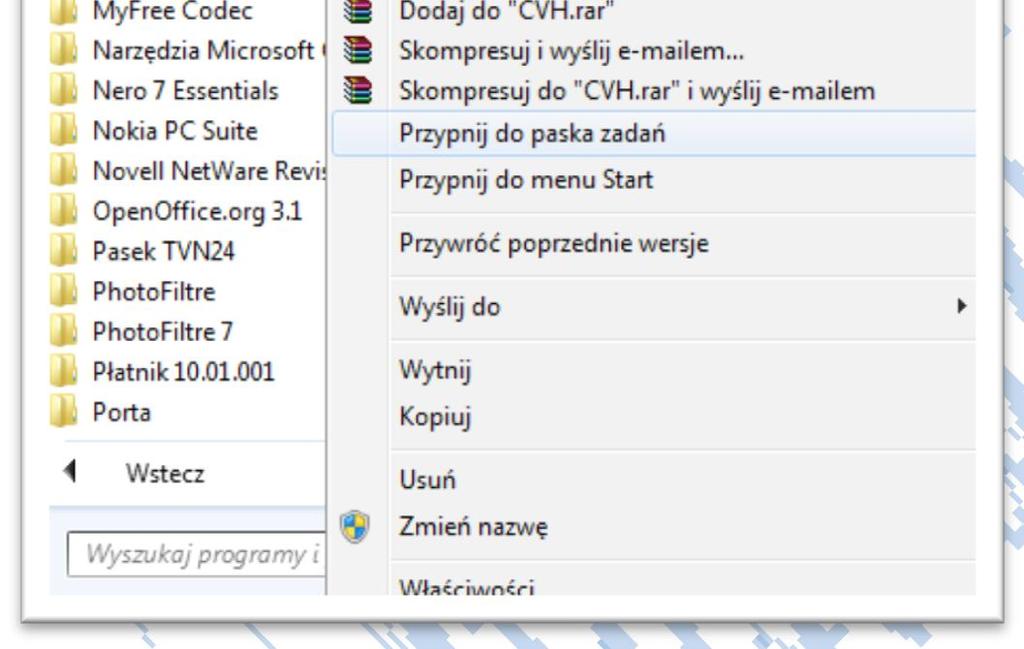 należy odnaleźć MS Word na liście