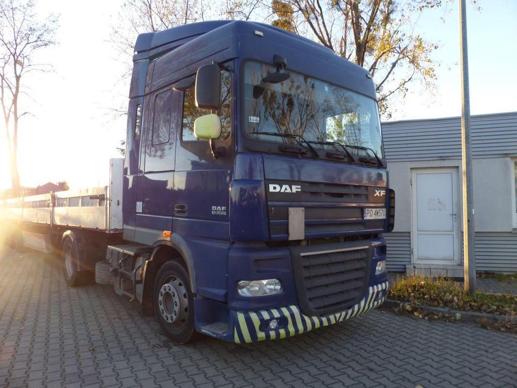 pojazdu: Ciągnik samochodowy VIN: XLRTE47MS0E919082 Marka: DAF Nr rejestracyjny: PO4W570 Model pojazdu: XF105.410 E5 18.