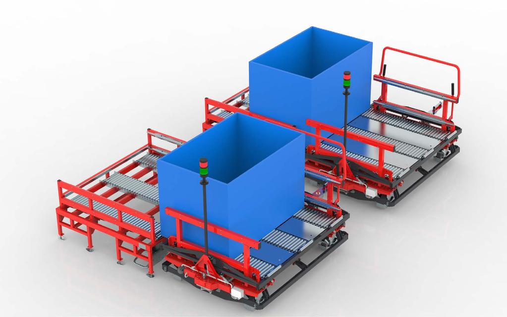 DOUBLE SIDED LOADING / UNLOADING OBUSTRONNY ZAŁADUNEK / ROZŁADUNEK The EFS internal transport system platforms have been designed to provide