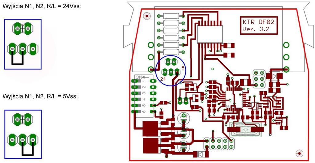 4.10 Opis techniczny obwód końcowy (wyjścia N1 i N2) 4901 PL 16 z 21 Obwody prędkości N1 i N2 posiadają na wyjściu układy przeciwsobne, odporne na zwarcie, dostarczające prostokątny sygnał o