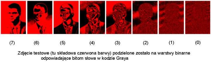 Wynii testów DFM Odporność metody na przeształcenia afiniczne została potwierdzona możliwe było odczytanie informacji po przesalowaniu (nawet 5-rotnym zmniejszeniu) lub obróceniu obrazu.