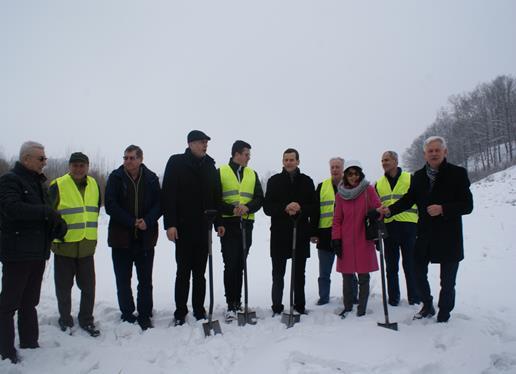 Budowa oczyszczalni ścieków w miejscowości Kąclowa 07.02.2018 r.