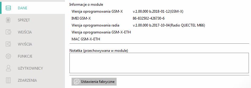 SATEL GSM-X 25 Właściciel nazwa właściciela projektu. Adres dane adresowe właściciela projektu. Telefon kontaktowy telefon kontaktowy do właściciela projektu.