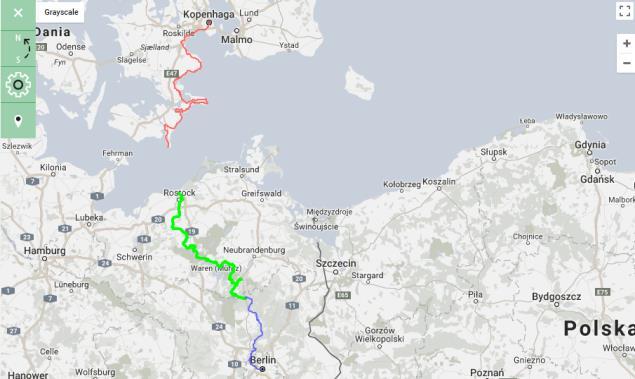 Cycle Path (670 km) Bikeway Berlin - Copenhagen: