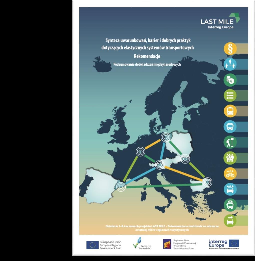 Synteza uwarunkowań, barier i dobrych praktyk dotyczących elastycznych systemów transportowych. Rekomendacje. Podsumowanie prac nad I etapem projektu.