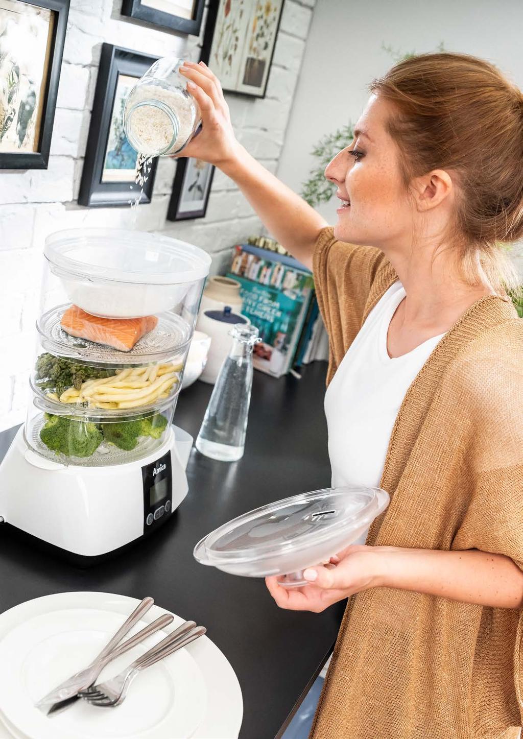 Parowary Parowar pozwoli Ci przygotować zdrowy posiłek bez utraty wartości odżywczych zawartych w produktach. Dzięki robotom kuchennym praca w kuchni stanie się łatwa i przyjemna.
