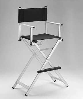 ALU CHAIR/75 Krzesło reżyserskie wysokość: 75 cm.