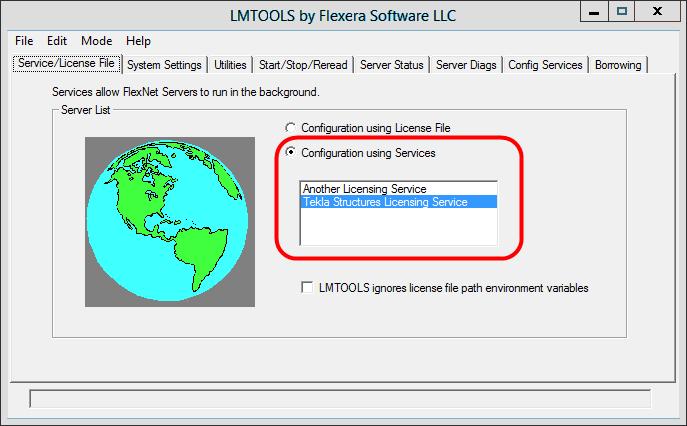 Przejdź do Licencjonowanie Tekla Structures --> LMTOOLS przez menu Start lub ekran startowy w zależności od używanej wersji systemu operacyjnego Windows. b.